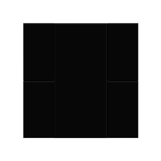 iSwitch - Black Plexiglass Series KNX